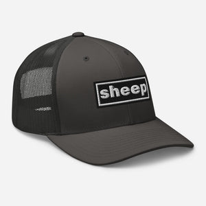 The Tractor Mugs Store Oasis Style Retro Sheep | Trucker Cap Quality Farmers Merch
