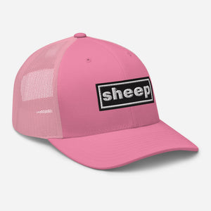 The Tractor Mugs Store Oasis Style Retro Sheep | Trucker Cap Quality Farmers Merch