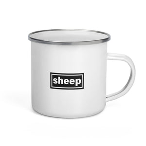 The Tractor Mugs Store Oasis Style Sheep | Enamel Mug Quality Farmers Merch