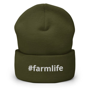 The Tractor Mugs Store Olive #farmlife | Cuffed Beanie Quality Farmers Merch