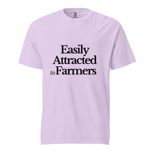 The Tractor Mugs Store Orchid / S Easily Attracted to Farmers | Unisex Premium T-Shirt Quality Farmers Merch
