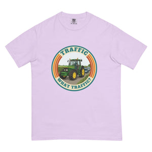 The Tractor Mugs Store Orchid / S John Deere 7810 TRAFFIC WHAT TRAFFIC? Retro | Unisex Premium T-shirt Quality Farmers Merch