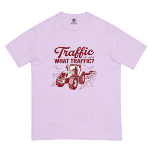 The Tractor Mugs Store Orchid / S Massey Ferguson 6480 TRAFFIC WHAT TRAFFIC? Two Tone | Unisex Premium T-shirt Quality Farmers Merch