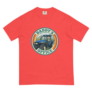 The Tractor Mugs Store Paprika New Holland TM 155 DADDY'S OFFICE Retro | Unisex Premium T-shirt Quality Farmers Merch