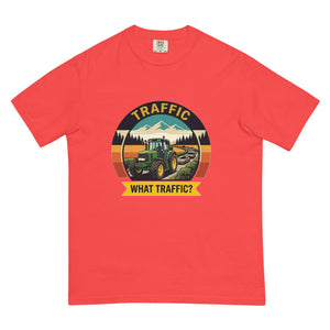 The Tractor Mugs Store Paprika / S John Deere 6930 TRAFFIC WHAT TRAFFIC? Outdoor | Unisex Premium T-shirt Quality Farmers Merch