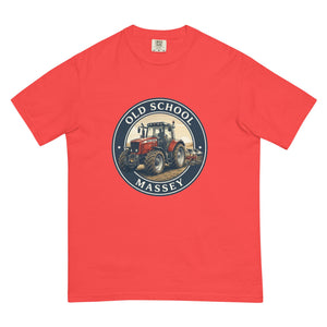 The Tractor Mugs Store Paprika / S Massey Ferguson 6480 OLD SCHOOL MASSEY Engraving | Unisex Premium T-shirt Quality Farmers Merch