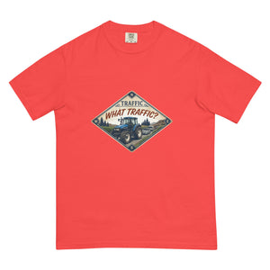The Tractor Mugs Store Paprika / S New Holland TM 135 TRAFFIC WHAT TRAFFIC? Heritage | Unisex Premium T-shirt Quality Farmers Merch