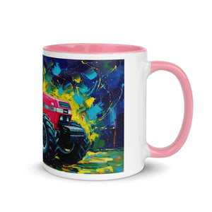The Tractor Mugs Store Pink / 11 oz Case 7250 Splash Art | Mug with Color Inside Quality Farmers Merch