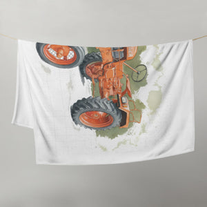 The Tractor Mugs Store Porsche Diesel A111 Watercolor | Throw Blanket Quality Farmers Merch