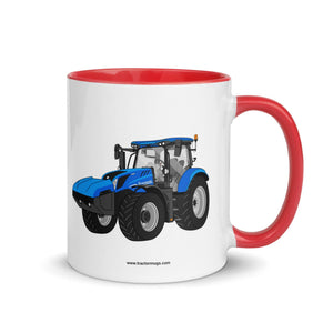 The Tractor Mugs Store Red / 11 oz New Holland T6 180 Methane | Mug with Color Inside Quality Farmers Merch