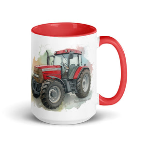 The Tractor Mugs Store Red / 15 oz McCormick MTX 150 Signature Edition Watercolor | Mug with Color Inside Quality Farmers Merch
