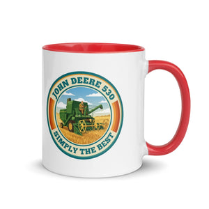 The Tractor Mugs Store Red John Deere 530 John Deere 530 SIMPLY THE BEST | Mug with Colour Inside Quality Farmers Merch
