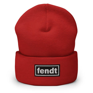 The Tractor Mugs Store Red OASIS Style 'Fendt' | Cuffed Beanie Quality Farmers Merch