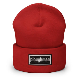 The Tractor Mugs Store Red OASIS Style 'Ploughman' | Cuffed Beanie Quality Farmers Merch
