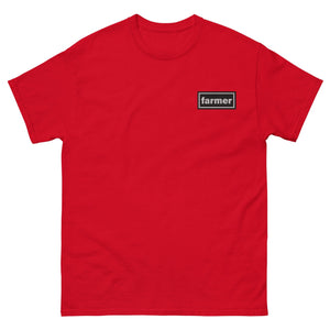 The Tractor Mugs Store Red / S Oasis Style Farmer Unisex | Classic Tee Embroidered Quality Farmers Merch