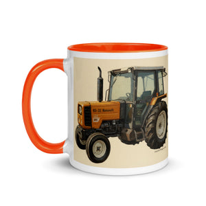 The Tractor Mugs Store Renault 65-32 MX Oil Painting | Mug with Color Inside Quality Farmers Merch