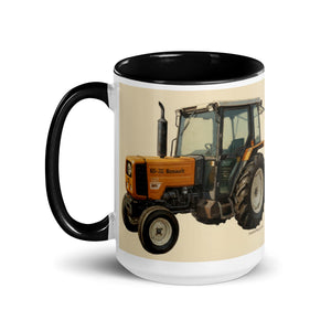 The Tractor Mugs Store Renault 65-32 MX Oil Painting | Mug with Color Inside Quality Farmers Merch