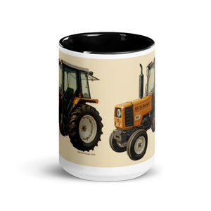The Tractor Mugs Store Renault 65-32 MX Oil Painting | Mug with Color Inside Quality Farmers Merch