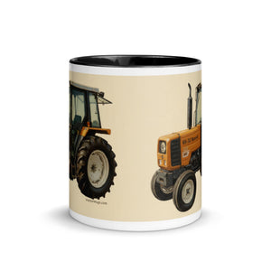 The Tractor Mugs Store Renault 65-32 MX Oil Painting | Mug with Color Inside Quality Farmers Merch