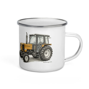 The Tractor Mugs Store Renault 65-32 MX Pencil Sketch | Enamel Mug Quality Farmers Merch