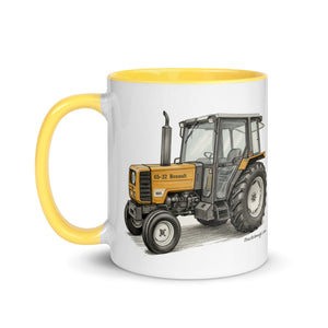 The Tractor Mugs Store Renault 65-32 MX Pencil Sketch | Mug with Color Inside Quality Farmers Merch