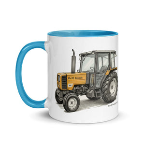 The Tractor Mugs Store Renault 65-32 MX Pencil Sketch | Mug with Color Inside Quality Farmers Merch