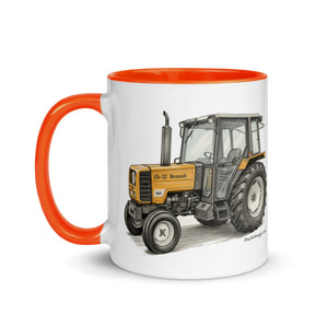 The Tractor Mugs Store Renault 65-32 MX Pencil Sketch | Mug with Color Inside Quality Farmers Merch
