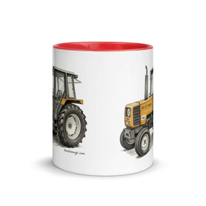 The Tractor Mugs Store Renault 65-32 MX Pencil Sketch | Mug with Color Inside Quality Farmers Merch