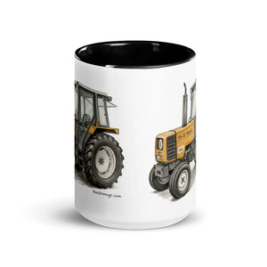 The Tractor Mugs Store Renault 65-32 MX Pencil Sketch | Mug with Color Inside Quality Farmers Merch