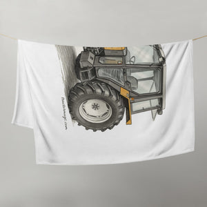 The Tractor Mugs Store Renault 65-32 MX Pencil Sketch | Throw Blanket Quality Farmers Merch