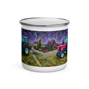 The Tractor Mugs Store Renault 65-32 MX Splash Art | Enamel Mug Quality Farmers Merch