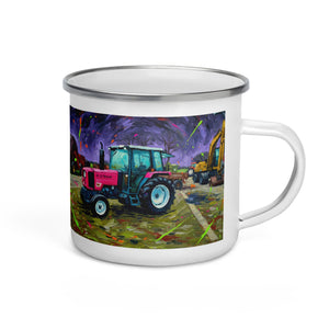 The Tractor Mugs Store Renault 65-32 MX Splash Art | Enamel Mug Quality Farmers Merch