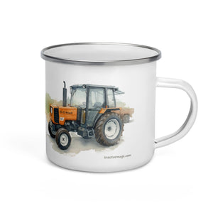 The Tractor Mugs Store Renault 65-32 MX Watercolor | Enamel Mug Quality Farmers Merch