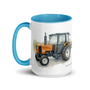 The Tractor Mugs Store Renault 65-32 MX Watercolor | Mug with Color Inside Quality Farmers Merch