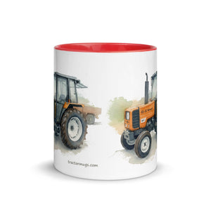 The Tractor Mugs Store Renault 65-32 MX Watercolor | Mug with Color Inside Quality Farmers Merch