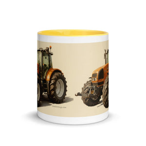 The Tractor Mugs Store Renault ares 696 rz Oil Painting | Mug with Color Inside Quality Farmers Merch