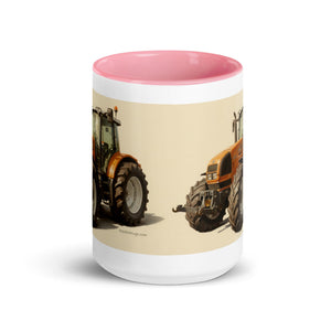 The Tractor Mugs Store Renault ares 696 rz Oil Painting | Mug with Color Inside Quality Farmers Merch
