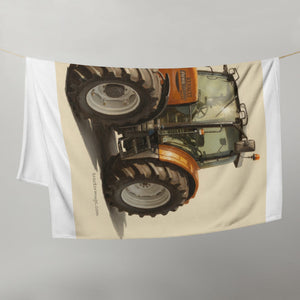 The Tractor Mugs Store Renault ares 696 rz Oil Painting | Throw Blanket Quality Farmers Merch