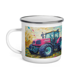 The Tractor Mugs Store Renault ares 696 rz Splash Art | Enamel Mug Quality Farmers Merch