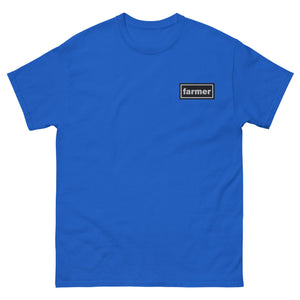 The Tractor Mugs Store Royal / S Oasis Style Farmer Unisex | Classic Tee Embroidered Quality Farmers Merch