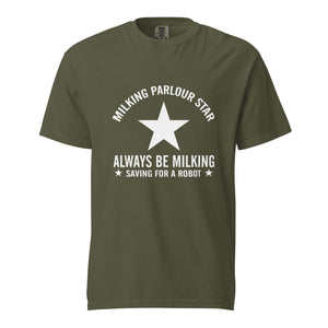 The Tractor Mugs Store Sage / S Milking Parlor Star | Unisex Premium T-Shirt Quality Farmers Merch