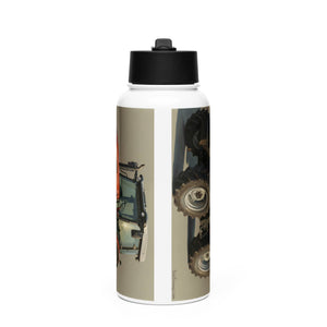 The Tractor Mugs Store SAME Dorado Natural 70 (Stage V) Oil Painting | Stainless steel water bottle with a straw lid Quality Farmers Merch