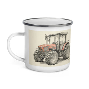 The Tractor Mugs Store SAME Dorado Natural 70 (Stage V) Pencil Sketch | Enamel Mug Quality Farmers Merch