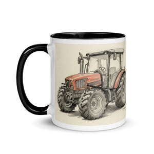 The Tractor Mugs Store SAME Dorado Natural 70 (Stage V) Pencil Sketch | Mug with Color Inside Quality Farmers Merch