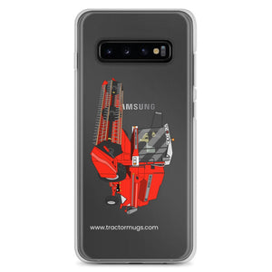 The Tractor Mugs Store Samsung Galaxy S10+ 1994 Massey Ferguson 32 Combine Harvester | Clear Case for Samsung® Quality Farmers Merch