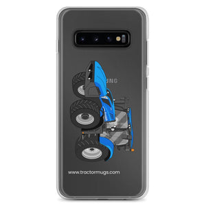 The Tractor Mugs Store Samsung Galaxy S10+ New Holland T6 180 Methane | Clear Case for Samsung® Quality Farmers Merch