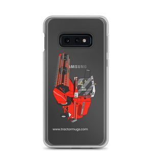 The Tractor Mugs Store Samsung Galaxy S10e 1994 Massey Ferguson 32 Combine Harvester | Clear Case for Samsung® Quality Farmers Merch