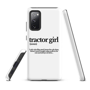 The Tractor Mugs Store Samsung Galaxy S20 FE TRACTOR GIRL | Tough case for Samsung® Quality Farmers Merch