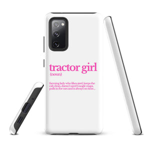The Tractor Mugs Store Samsung Galaxy S20 FE TRACTOR GIRL | Tough case for Samsung® Quality Farmers Merch