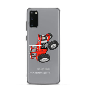 The Tractor Mugs Store Samsung Galaxy S20 Massey Ferguson 185  |  Clear Case for Samsung® Quality Farmers Merch